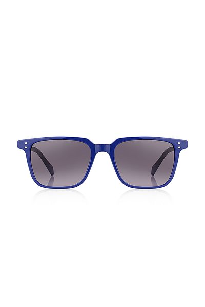 Kinary Navy Blue Shiny Unisex Sunglasses - 2028 Model