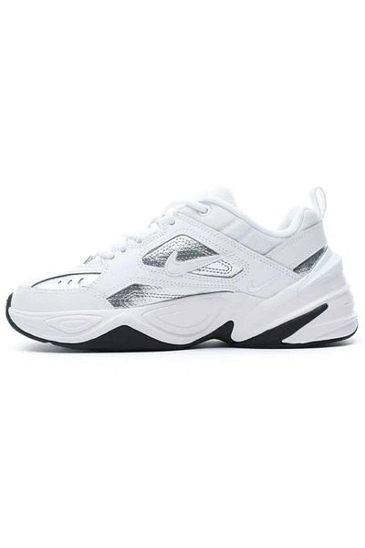Nike M2K Tekno Ess Leather Unisex Sneaker Genuine Leather Casual Sports Shoes White