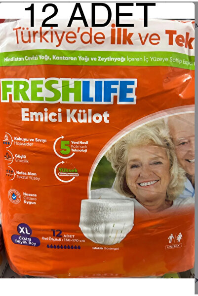 Freshlife Fresh Life Yetişkin Emici Külot Bez Xl 12 Adet