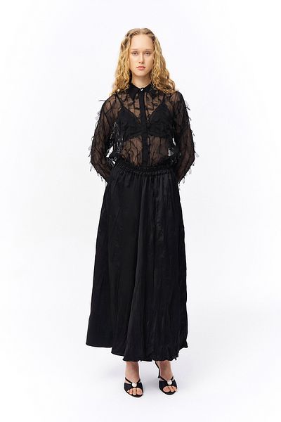 Quzu Maxi Satin Skirt