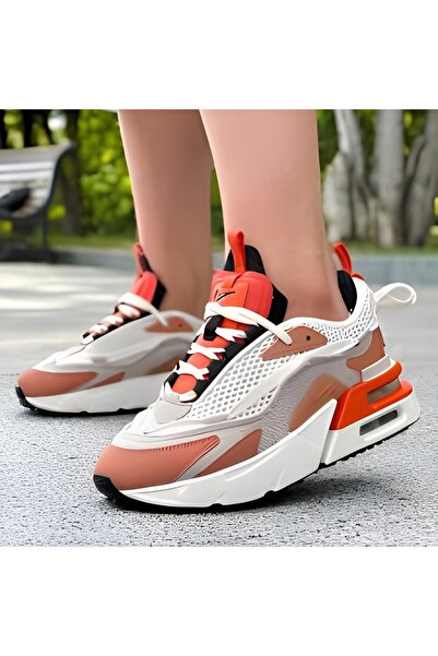 Nike Pantofi sport pentru femei, cu talpă înaltă, cu aer, cremă, dc7350-101