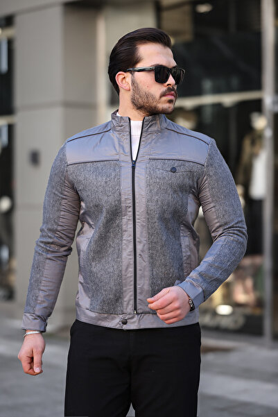 ixir Ανδρικό μπουφάν & παλτό Seasonal, Γκρι Χρώμα