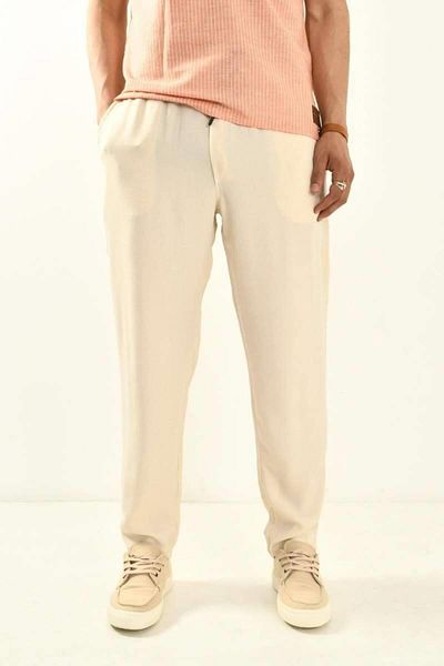 DAVID&GERENZO Basic Ecru Trousers