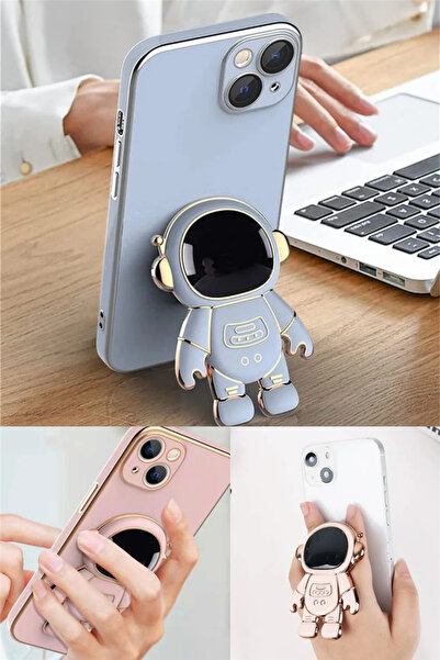 omilife Siyah Masa Üstü Sevimli Astronot Standı Telefon Tutucu Yapışkan Özell...