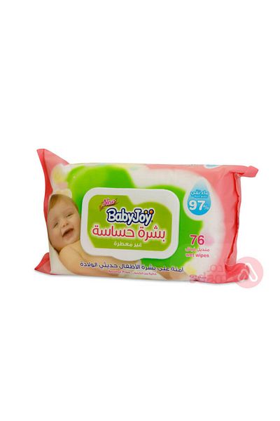 BabyJoy Sensitive Skin, 76 Baby Wet Wipes