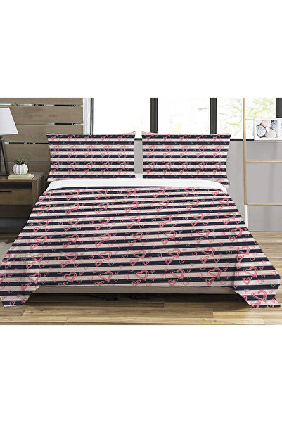 Evmila Piqué imprimat cu model de inimă (200x220 cm)