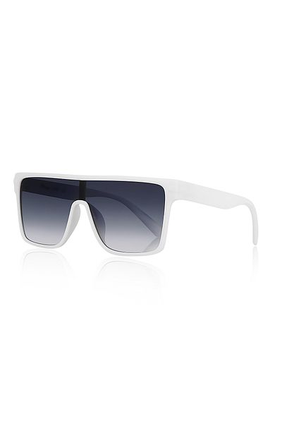 Kinary 2037 Model White Shiny Sunglasses