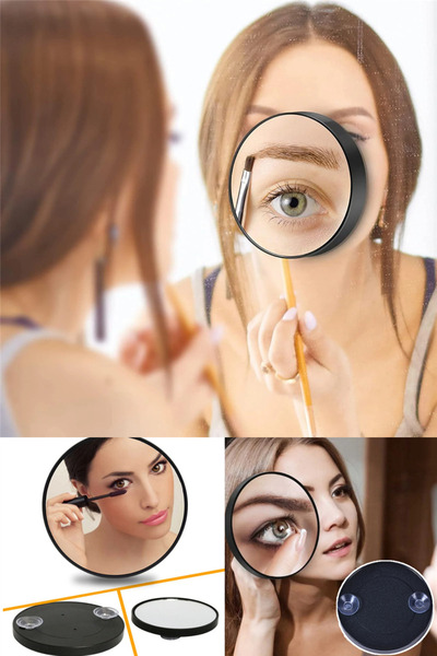 omilife 10x Büyüteçli Vantuzlu Kullanışlı Çukur Makyaj Tıraş Aynası