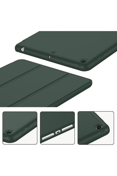 NEONI iPad 10.2-inch Case for 9th/8th/7th Gen with Pencil Holder, Soft Silicon, Auto Wake/Sleep Cover