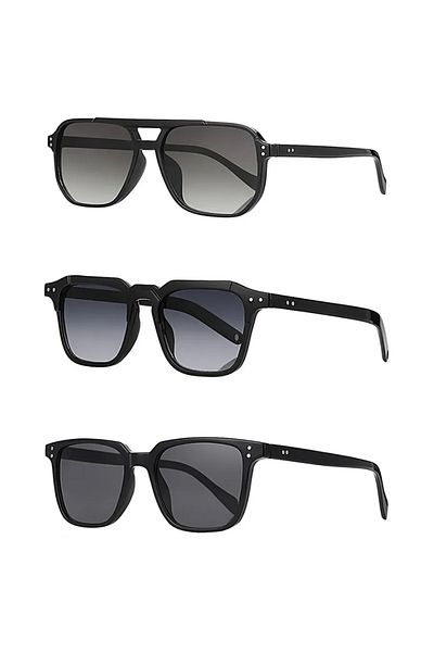 Kinary 3-piece Unisex Sunglasses Deal Set