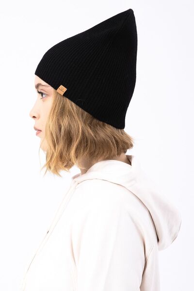 Nordbron Tricotaj pentru femeie, neagră, moale, beretă, colorat, simplu, cu model, de bază, acrilic, logo, detaliat, iarnă, elastic, viola