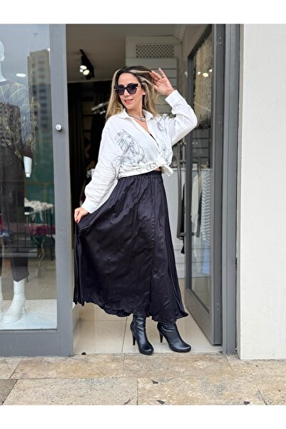 Quzu Maxi Saten Etek