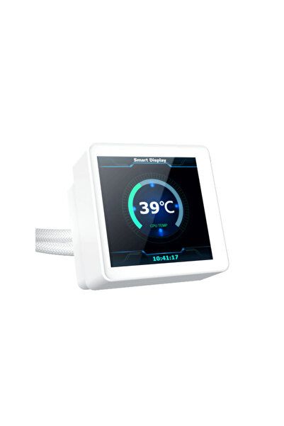 Xigmatek مبرد سائل وحدة المعالجة المركزية Connect 240 White Smart Digital LCD