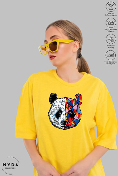 Nyda Collections Unisex majica sa širokim rukavima, okruglim izrezom i šareni...