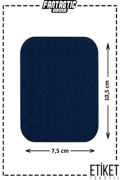FANTASTIC ARMA Iron-On Woven Crest Patch for Clothes & Clothes (Dark Blue) Patch Easy Application