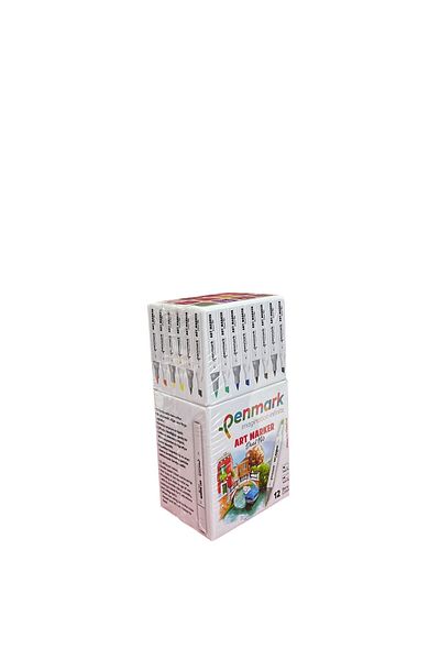 penmark Marker Pen Set of 12 Double Tips (Made in Turkey)