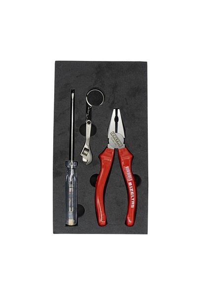 İzeltaş İzeltaş Pliers and Control Pen Set 2 Pieces (with Keychain)