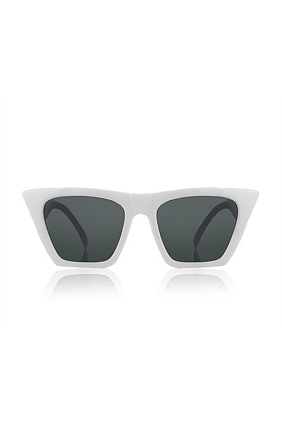 Kinary Women's Sunglasses White Cat Eye 1009