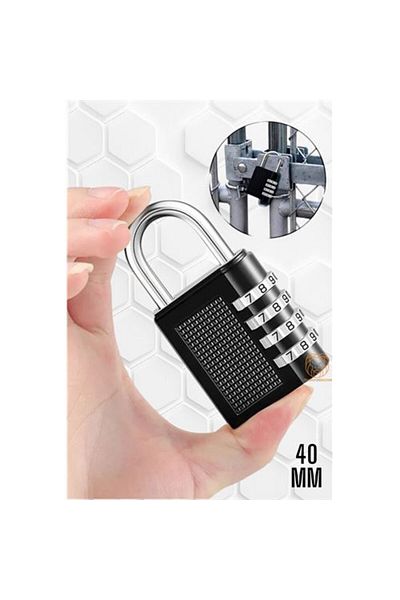 ACSMarket Modacar Combination Padlock 4 Stages 40 mm