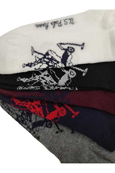 U.S. Polo Assn. U.s. Polo Assn. Kadın 5'Li Çorap Leka Beyaz