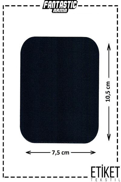 FANTASTIC ARMA Iron-On Woven Crest Patch for Clothes & Clothes (Black) Patch Easy Application
