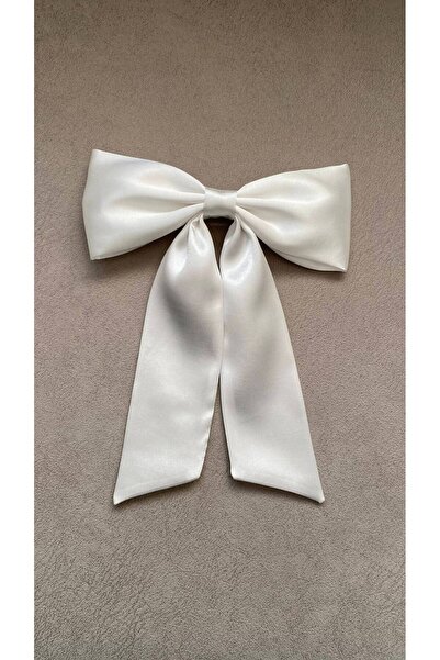 Bride Glim Women's Black Bow Satin Ribbon Automatic Buckle