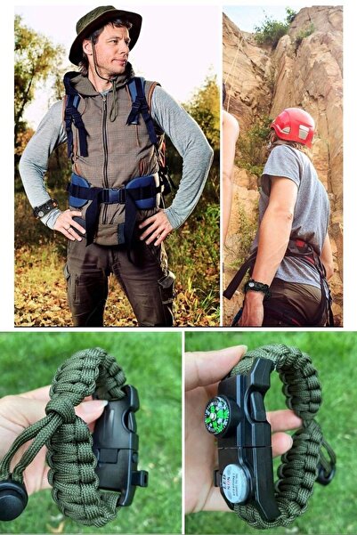 etteminönütoptanticaret Güçlü Kopmaz Paraşüt Ipinden Survival Bileklik Outdoo...
