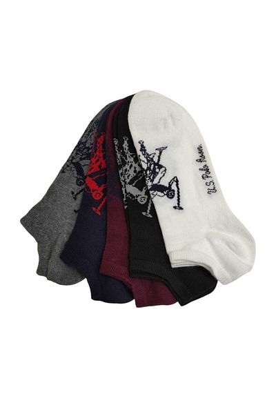 U.S. Polo Assn. BASE. Polo Assn. Sada 5 bielych dámskych ponožiek Leka