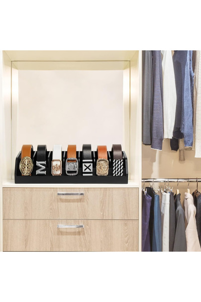 omilife 10 Compartimente Curea Neagra Sosete Bijuterii Machiaj Organizator Dulap Interior Curea Organizator Organizator