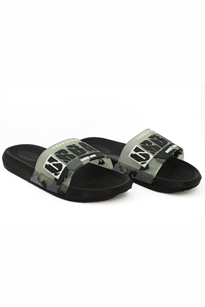 LETAO Urban ανδρικές μαύρες άνετες παντόφλες παραλίας κατάλληλες για βρεγμένο πάτωμα