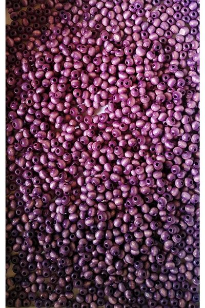 Selin Wooden beads 8 mm 100 gr (avg. 390-430 pieces) Lilac