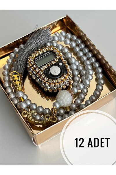 AYHANHOME 12 Adet Hediyelik Zikirmatik Ve Tesbih Seti