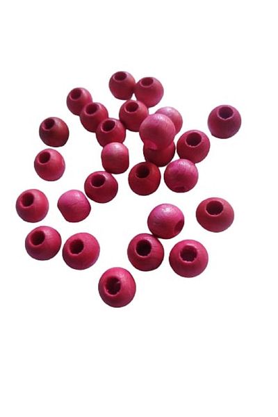 Selin 8 Mm Fuja Color Wooden Beads - 100 Grams (490 Pieces)