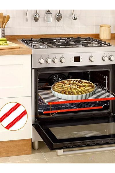 omilife Heat Resistant Silicone Grill Oven Protector Anti-Burning Edge Protector Silicone 4 Pieces