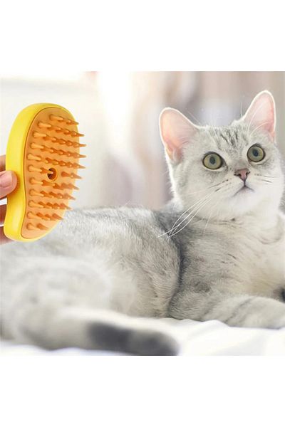 omilife Soft Silicone Steam Cat and Dog Washing Brush