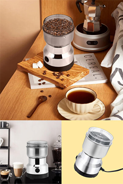 omilife Elektrikli Paslanmaz Çelik Kahve Baharat Pirinç Öğütücü 200W 50 g Kap...