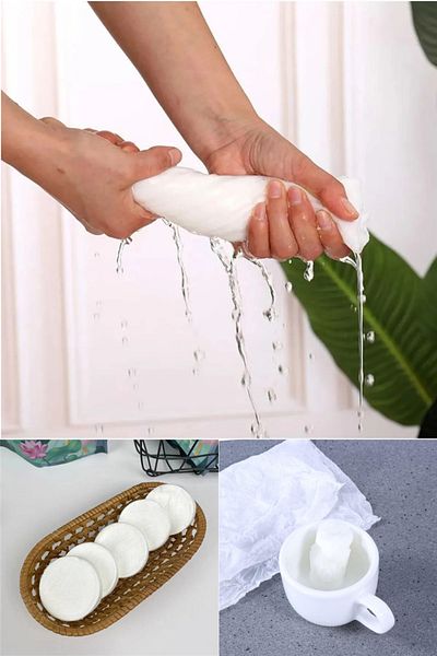 omilife Water Growing Compressed Towel 6 Pieces Disposable Makeup Removal Towels Compressed Towels