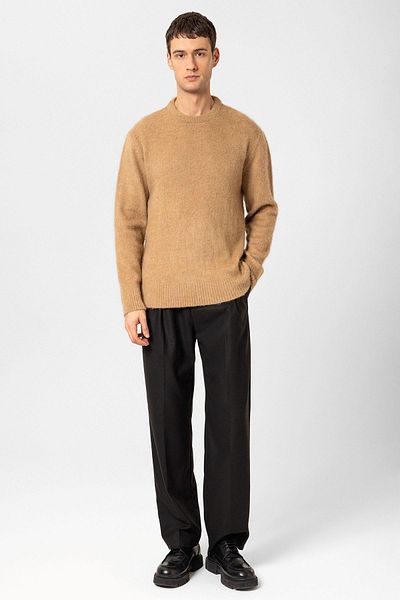 Antioch Light Brown Wool Look Men's Sweater