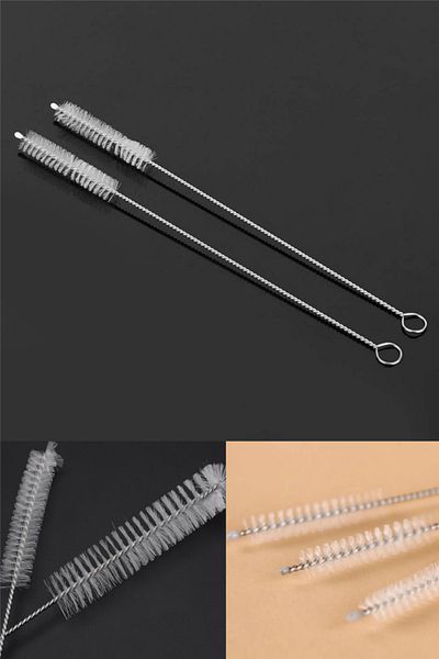 omilife Practical Glass And Metal Chrome Straw Cleaning Brush| Pipette Cleaning Brush - 1 Piece