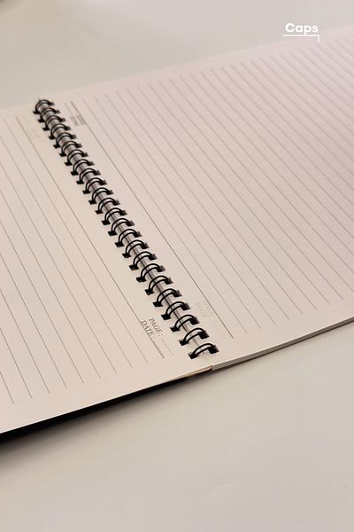 Gingko Nature Themed Lined Notebook with Cover - 80 Sheets