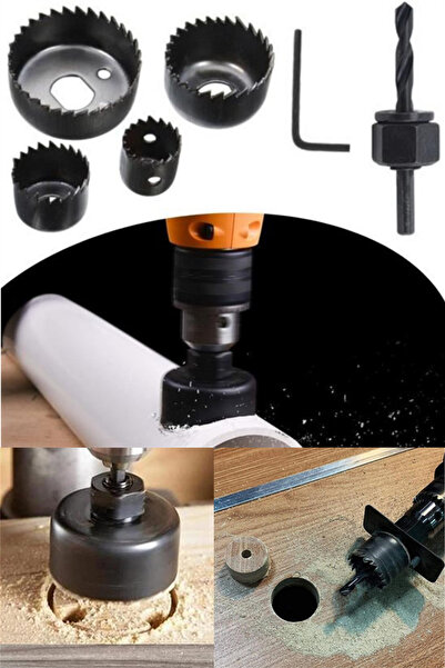 omilife Alçıpan Delme ve Buat Açma Seti Profesyonel ve Hassas Kesim için 5 Parça