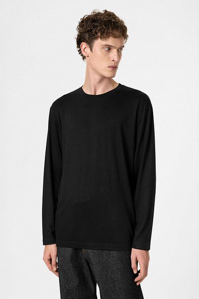 Antioch Black Relaxed Fit Basic Men's T-Shirt