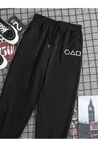 De Carte Game Printed Regular Seasonal Unisex Ribbed Sweatpants