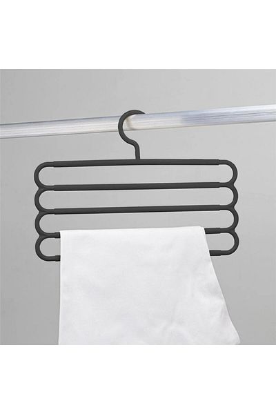 omilife Pants Hanger Multi-Layer and Anti-Slip Design Wardrobe Organizer