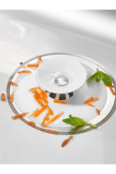 omilife Sink And Bathtub Stopper Strainer For Kitchen And Bathroom Hygienic Strainer With Practical And Flexible Design White
