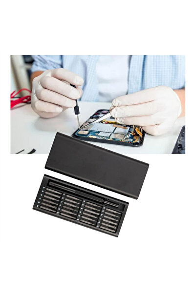 omilife 24 Parça Çelik Profesyonel Mini Portatif Tornavida Seti Saklama Kutulu Telefon Saat Tamir Kiti