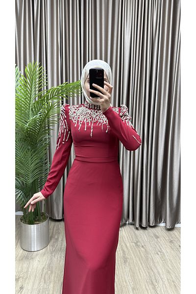 MERA outlet Violet Stone Crepe Dress