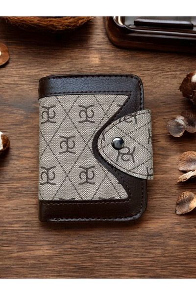 Sarhans Store Carlino Men's Wallet - 12 Card Compartments, Snap Fastener, Double Paper Coin Compartments