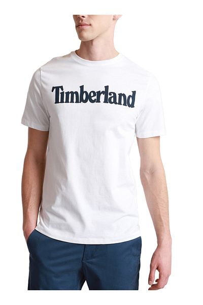 Timberland Ανδρικό μπλουζάκι casual - Ss Kennebec River Linear Tee, λευκό TB0A2C 311001