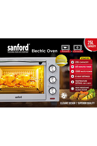 Sanford ELECTRIC OVEN 25.0 LITRE 1380 WATTS 25 L 1500 W SF3601EO Multicolour